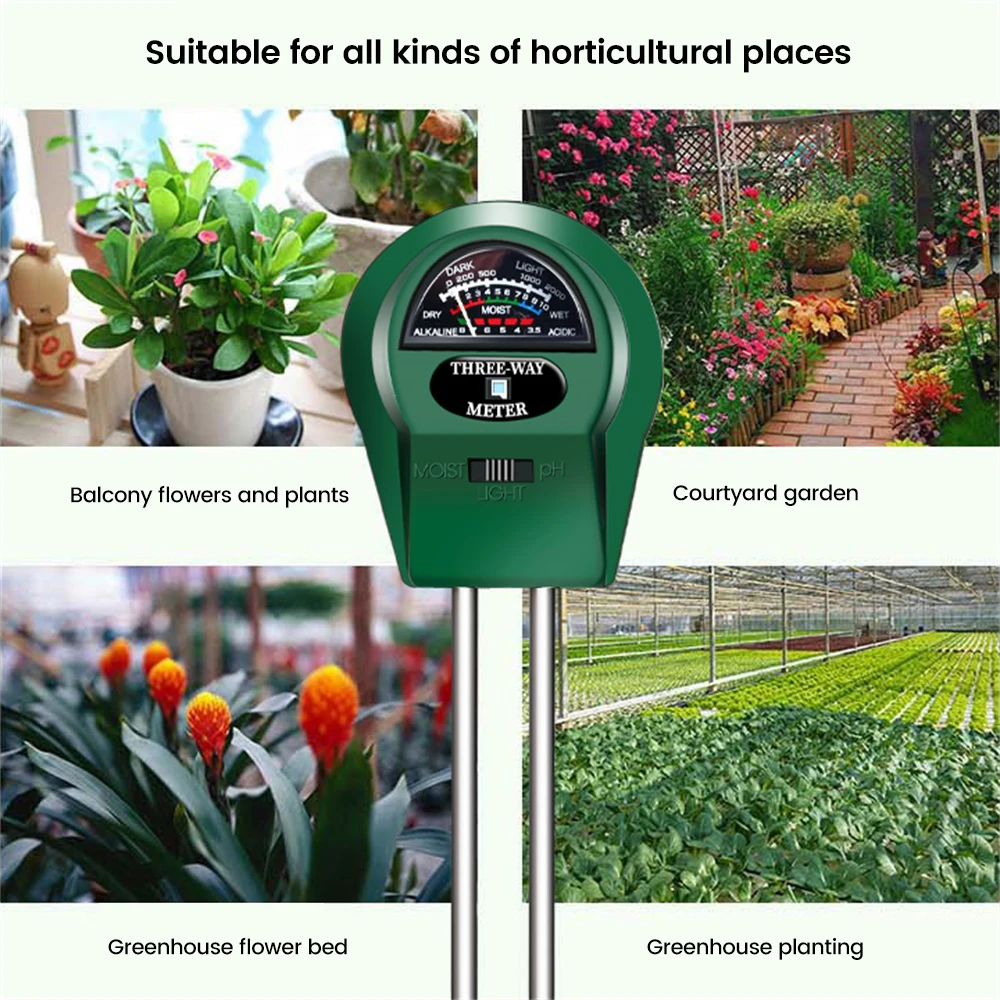 Ph Ec Meter Hydroponic - Tester del Suolo 3 in 1: