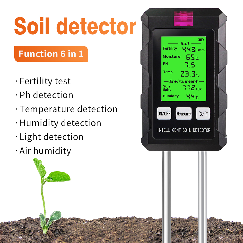 Ph Ec Meter Hydroponic - Tester digitale per terreno 6 in