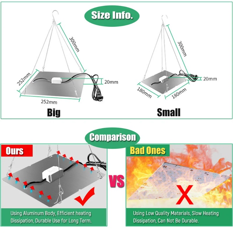 LED Pianta Coltiva La Luce 100 - Led Grow Light 1000W Full Spectrum recensione e prezzo