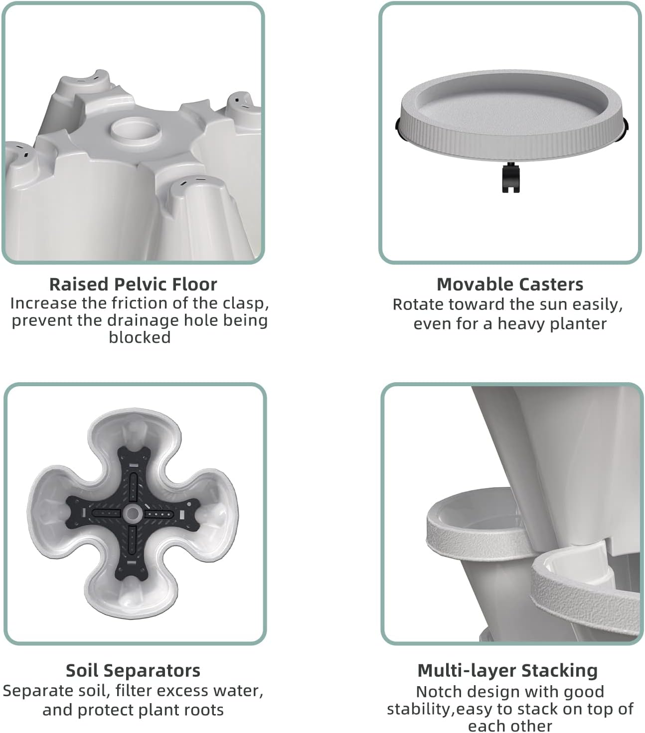Vaso da fiori impilabile Set d - Hydroponic Tower Garden recensione e prezzo
