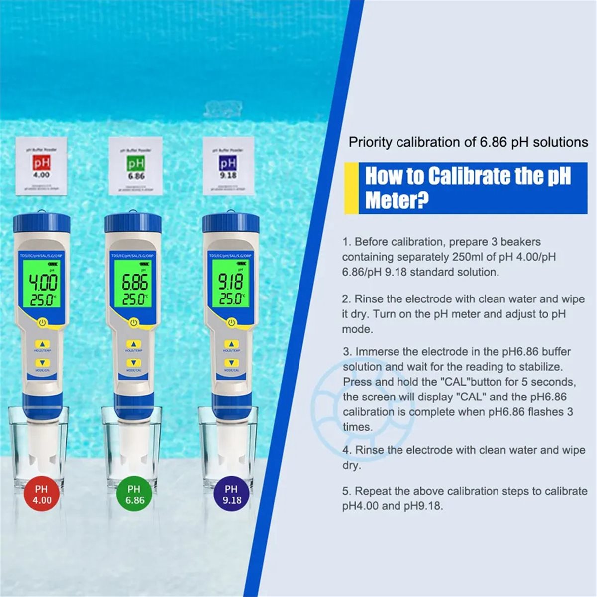 (ABAB) Misuratore di PH 7 in 1 - Ph Ec Meter Hydroponic recensione e prezzo