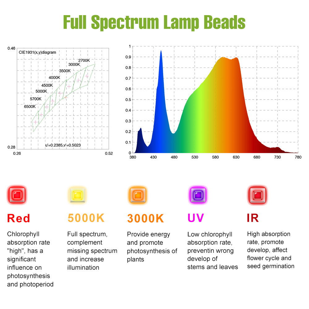 Lampada LED per Coltivazione P - Led Grow Light 1000W Full Spectrum recensione e prezzo