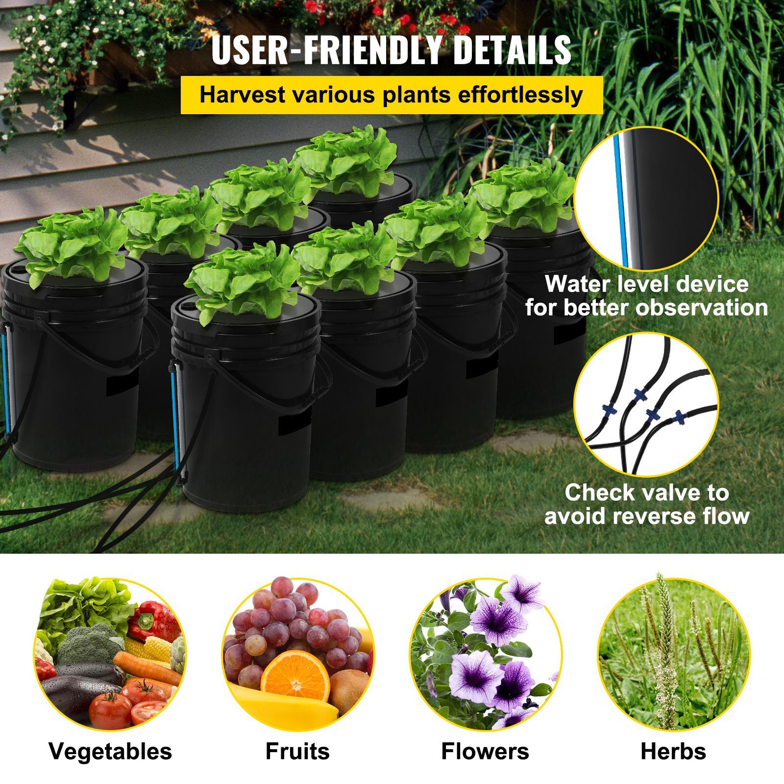 Sistema Idroponico DWC, 5 Gall - Dwc Bucket System 5 Gallon recensione e prezzo