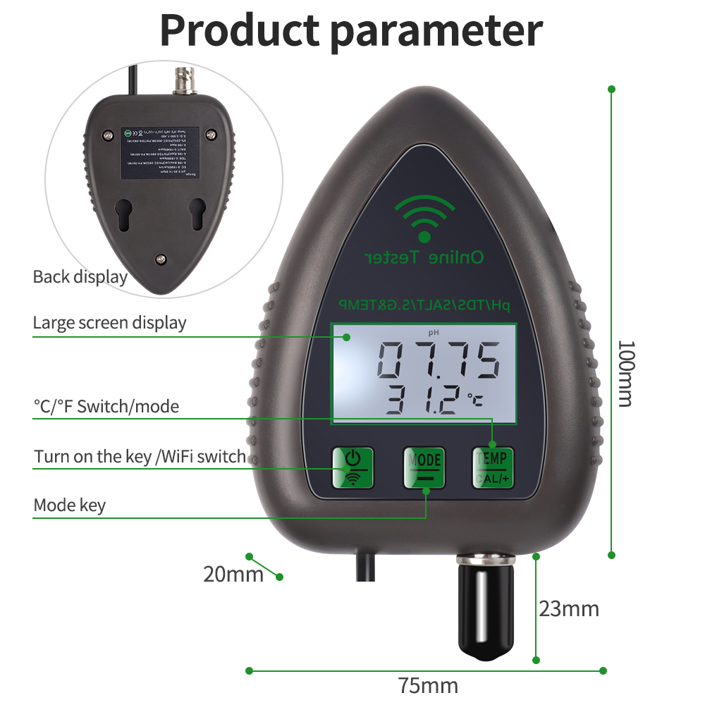 Tester di qualità dell'acqua 5 - Ph Ec Meter Hydroponic recensione e prezzo