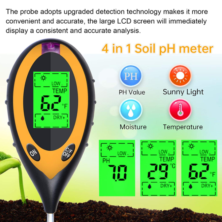 Tester 4 in 1 per pH, Luce, Te - Ph Ec Meter Hydroponic recensione e prezzo
