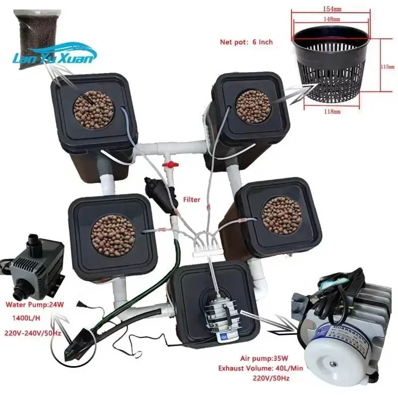 Kit Sistema Idroponico RDWC a  - Deep Water Culture Kit recensione e prezzo