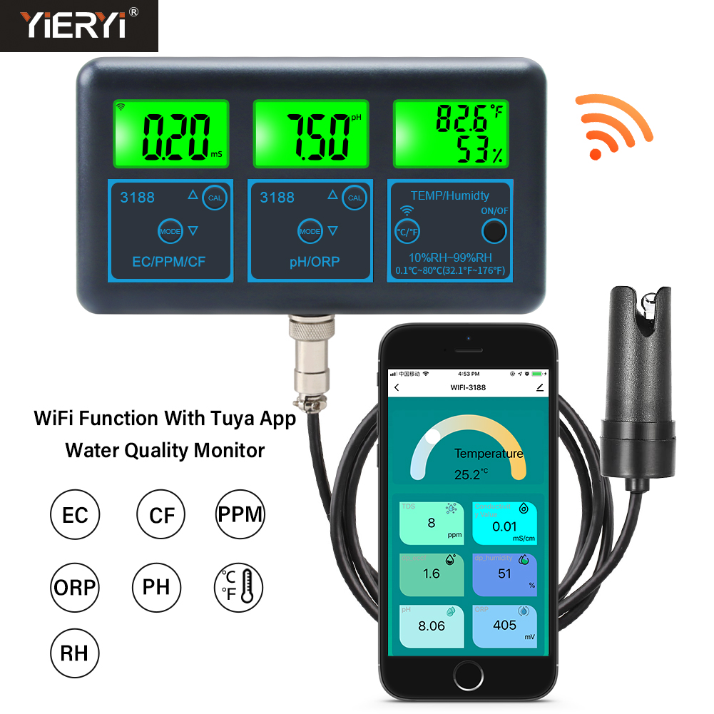 Misuratore PH WiFi Temp TDS (p - Ph Ec Meter Hydroponic recensione e prezzo