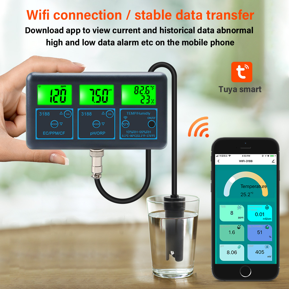 Misuratore PH WiFi Temp TDS (p - Ph Ec Meter Hydroponic recensione e prezzo