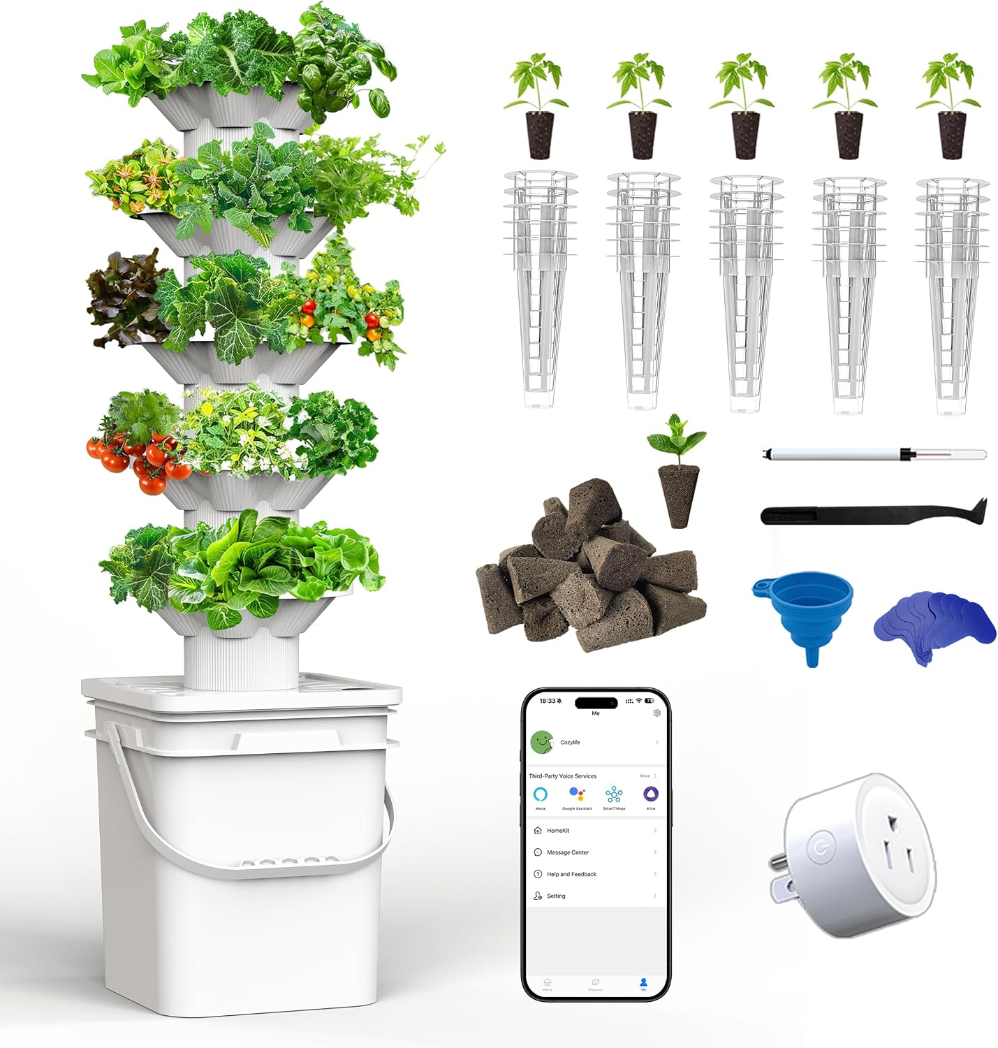 Kit Sistema di Coltivazione Id - Hydroponic Tower Garden recensione e prezzo