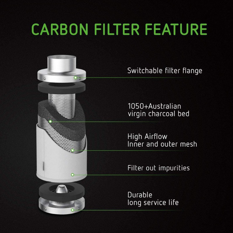Filtro Aria a Carbone Attivo I - Carbon Filter Grow 6 Inch recensione e prezzo