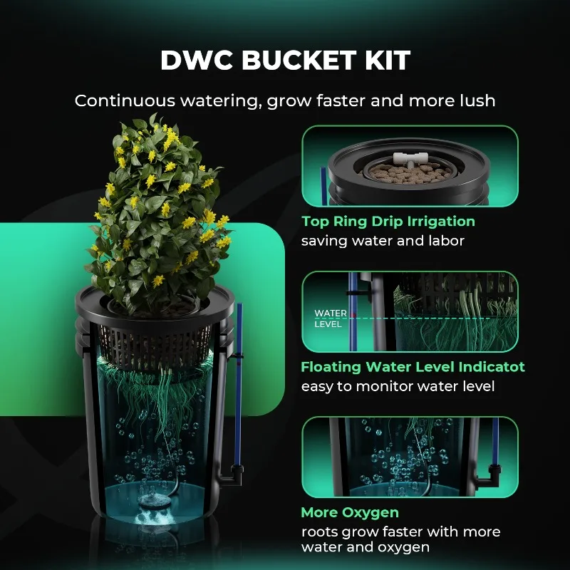Mars Hydro Kit sistema di colt - Dwc Bucket System 5 Gallon recensione e prezzo