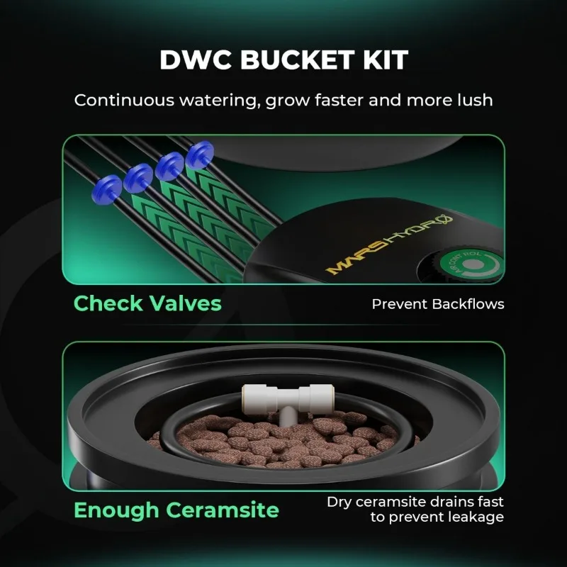 Mars Hydro Kit sistema di colt - Dwc Bucket System 5 Gallon recensione e prezzo